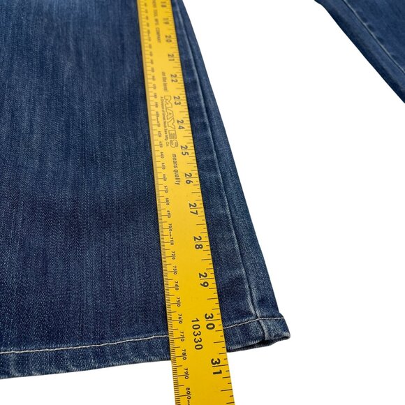 Y2K Joe's Jeans Mid Rise Women's Flared Leg Jeans Tricky Dark Wash Size 29W‎ - Picture 10 of 12